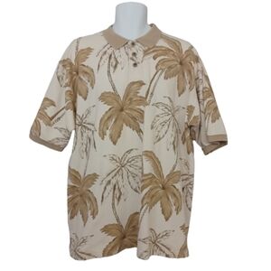 OP SPORT Ocean Pacific Neutral Cotton Hawaiian Shirt Polo Shirt Menswear Top